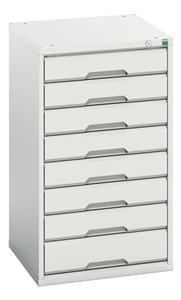 Bott Verso the Bott budget range, lighter duty lower spec cabinets cupboard Verso 525Wx550Dx900H 8 Drawer Cabinet